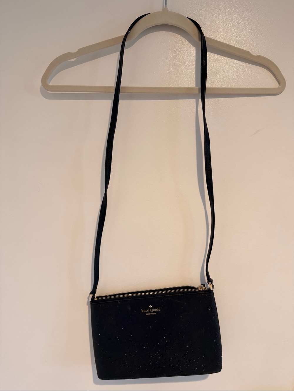 kate spade Black Sparkle Crossbody Bag